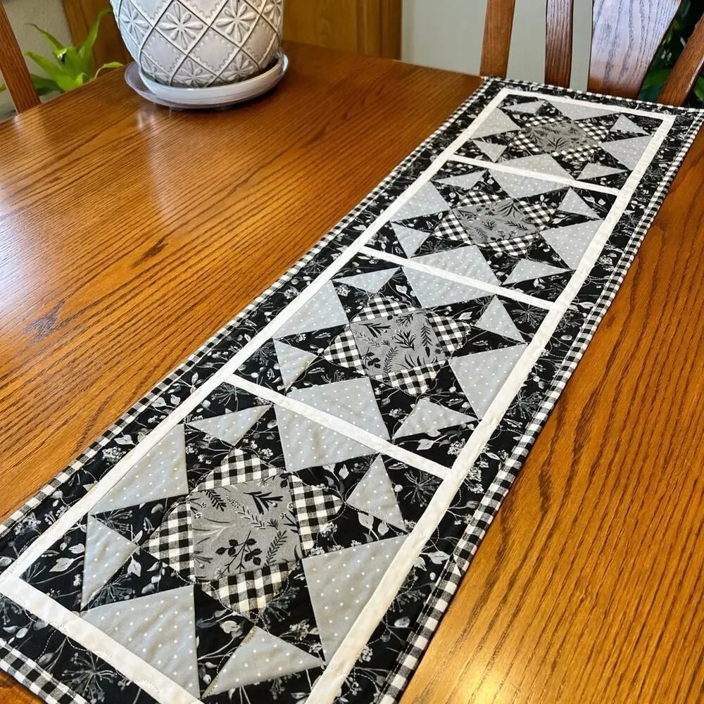 FARMHOUSE TABLE RUNNER, handmade